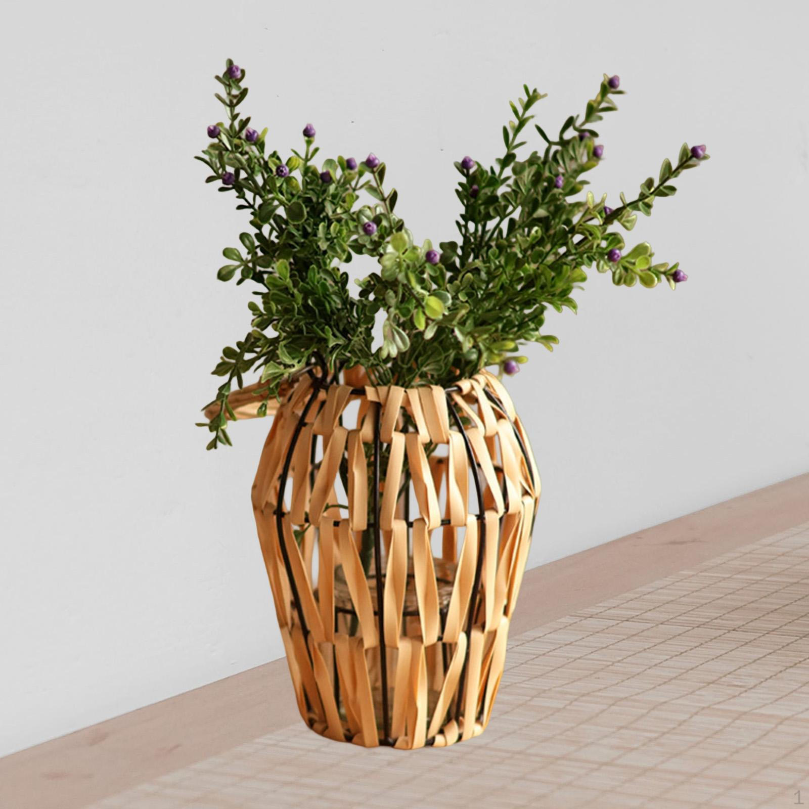 

Плетеный вручную фонарь с ручкой, подвесной декоративный портативный подсвечник для уличной свадьбы