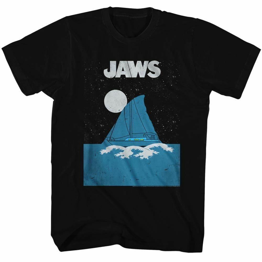 

Jaws Boat Fin Black Adult T-Shirt L