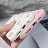 Pink Bow Pattern Leather Texture TPU Case For iPhone 16E 16 15 14 13 Pro Max 12 15 Pro 11 Shockproof Soft Silicone Phone Cover