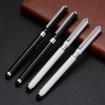Caneta Stylus Metálica Portátil: Tela Sensível ao Toque, Caneta Esferográfica, Assinatura, com Tampa, Tinta à Base de Água - Ideal para Escritório, Negócios, Presente