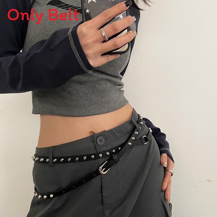 

Minimalist Black Pu Leather Belt With Metal Buckle For Casual And Office Wear