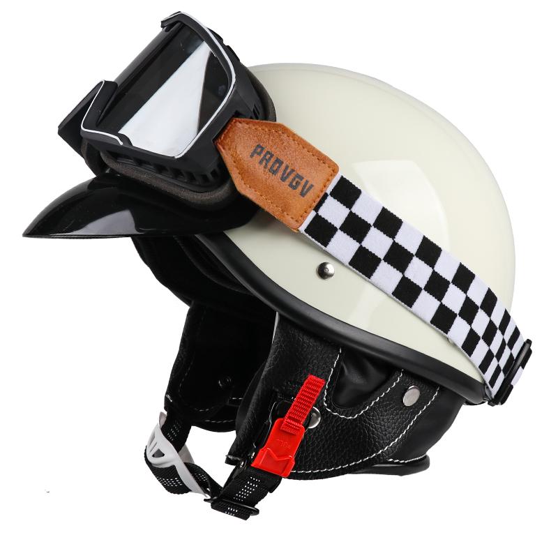 VGV Japanese Vintage Helmet Motorcycle Helmet Cruiser Half Helmet Men Women Adult Child All Seasons Summertime Simple Classic