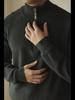 Men's Winter Long Sleeve V-Neck Zipper Polo Sweater 2024