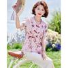 Past Moms' New Chinese Style Floral Summer Set