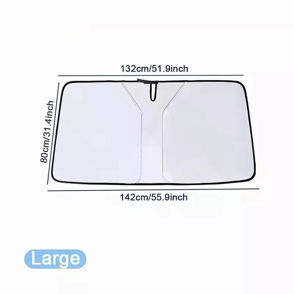 Car Windshield Sun Shade Cover Foldable Front Window Sun Visor Blocks UV Refletive Car Parasol Sunshade Protector Cover