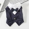 Dog And Cat Gentleman Clothes Wedding Suit Formal Shirt For Small Dogs Bowtie Tuxedo Pet Outfit For Cat Spring And Summer Suits