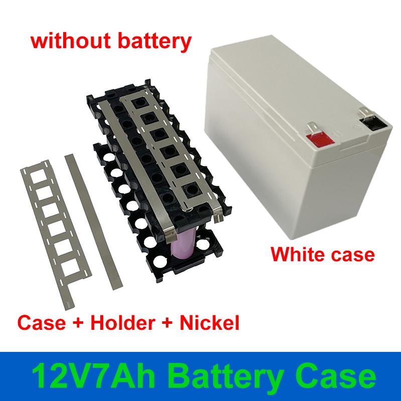 12V 7Ah Storage Box Fit 21PCS 18650 Cells 12V7Ah Battery Case 3*7 Holder 3S 25A BMS for DIY 12.8V LiFePO4 Li-ion Battery Shell