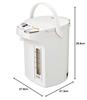 Peacock Vacuum Bottle Industrial Electric Hot Water Pot (3.0L) WMJ-30 White (W)