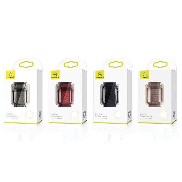 USAMS Strap with Case for Apple Watch 4/5/6/7/Se 40/41mm. Black Zb73Iw1 (Us-Zb073)