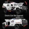 1:32 DongFeng MengShi Honda Accord Police Car Model Toy Metal Diecast Pull Back Doors Opend Vehicles Models Boys Holiday Gifts