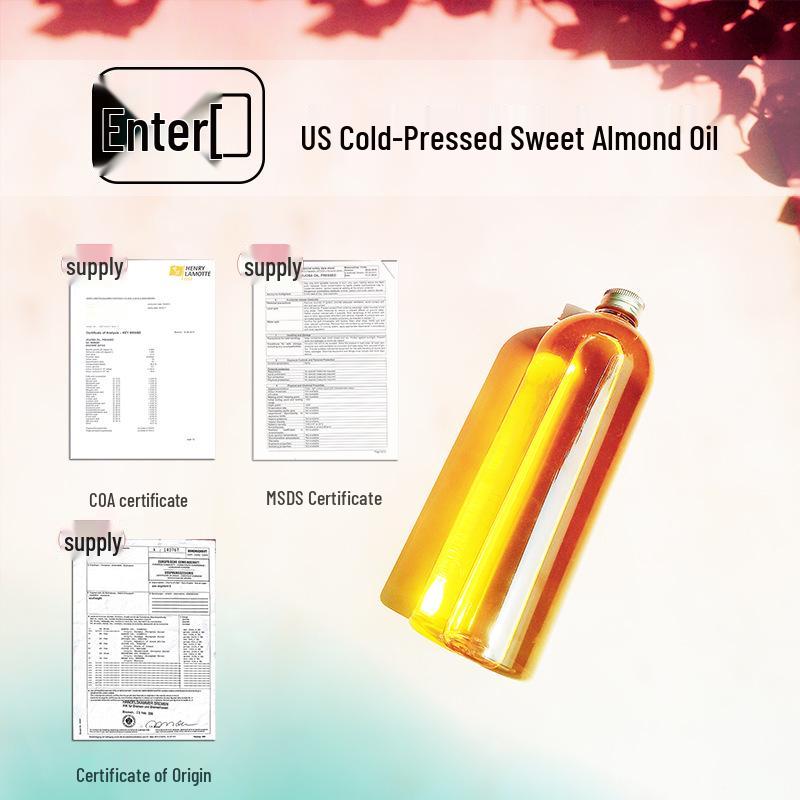 German Organic Cold-Pressed Sweet Almond Oil: Moisturizing, Cosmetic & Massage Base Regular
