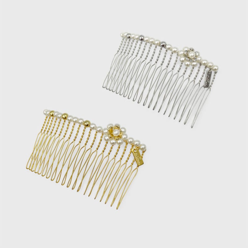 Jean Paul Clarisse Flower Pearl Comb Pin LFCB0073