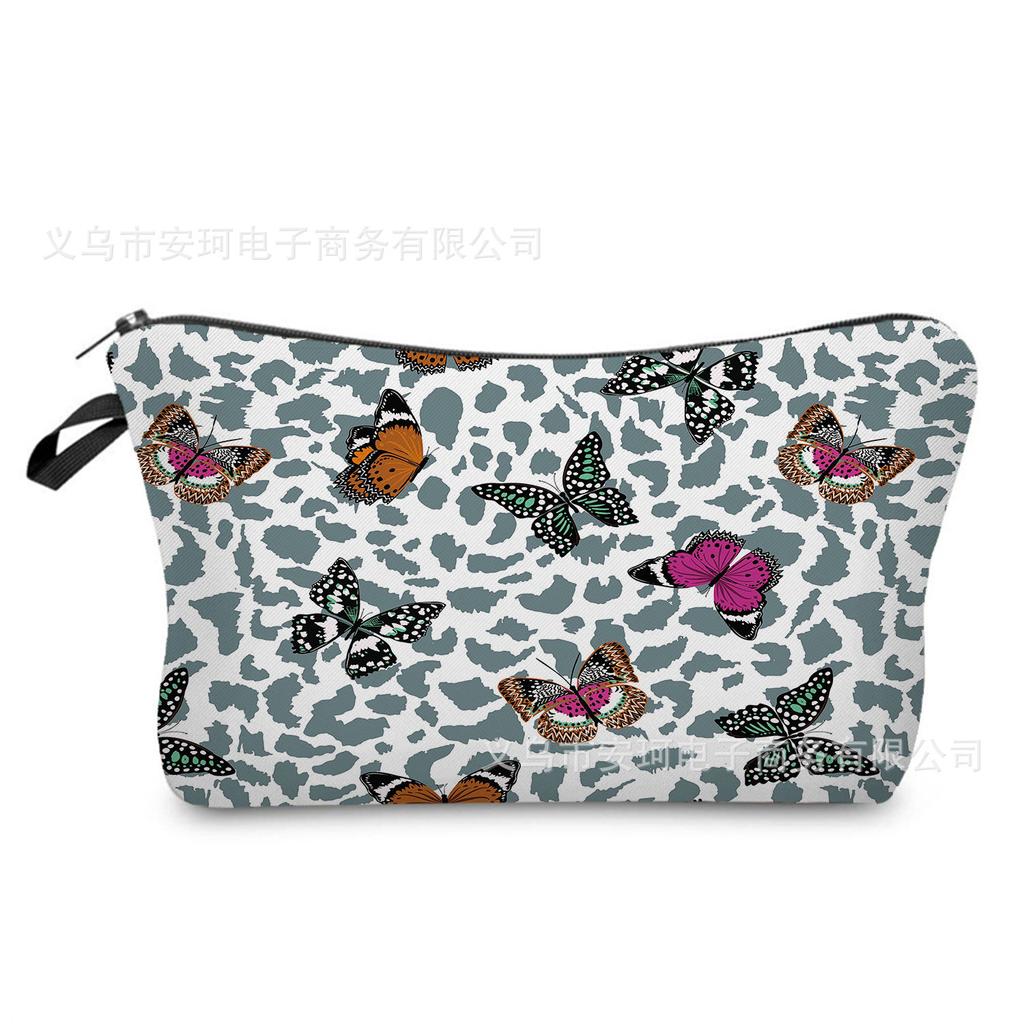 Women Flower Print Cosmetic Bag Toiletries Organize Travel Storage Case 6662