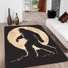 Crystal Velvet Rug Crystal Velvet Sasquatch Full Moon Carpet Rug | Non-Slip Floor Mat for Bedrooms, Porches, Ind