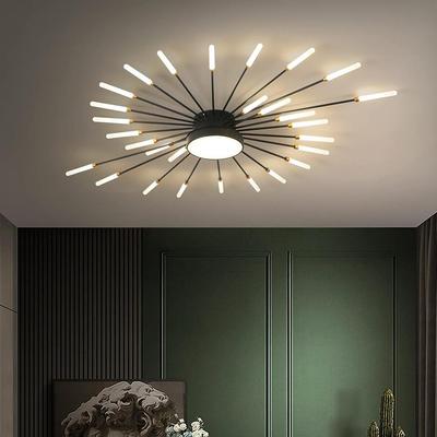 Nowoczesna Lampa Sufitowa LED, Kreatywny Żyrandol w Kształcie Fajerwerków, Lampa Sufitowa do Salonu, Oświetlenie Wpuszczane do Hali Wystawowej Sypialni