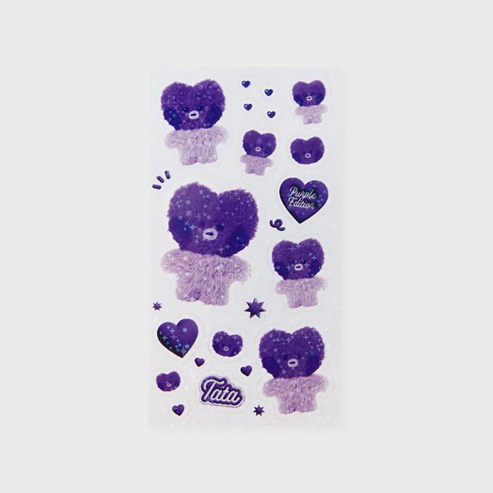 LINE FRIENDS BT21 TATA Purple of Wish Edition Minini Sticker