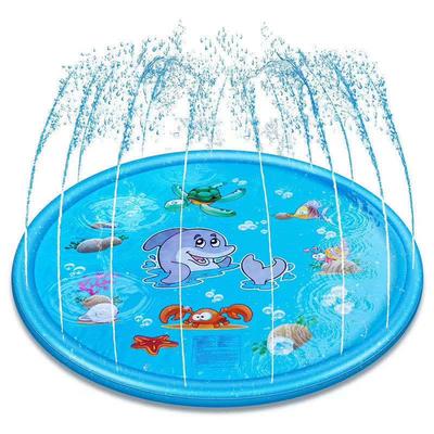 PVC Dolphin Water Spray Pad - 170cm Outdoor Children's Fountain Toy