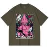 230 Gsm 100% Bawełna Dragon Ball V67 Majin Buu Nadruk Unisex Ciężka Bawełniana Koszulka