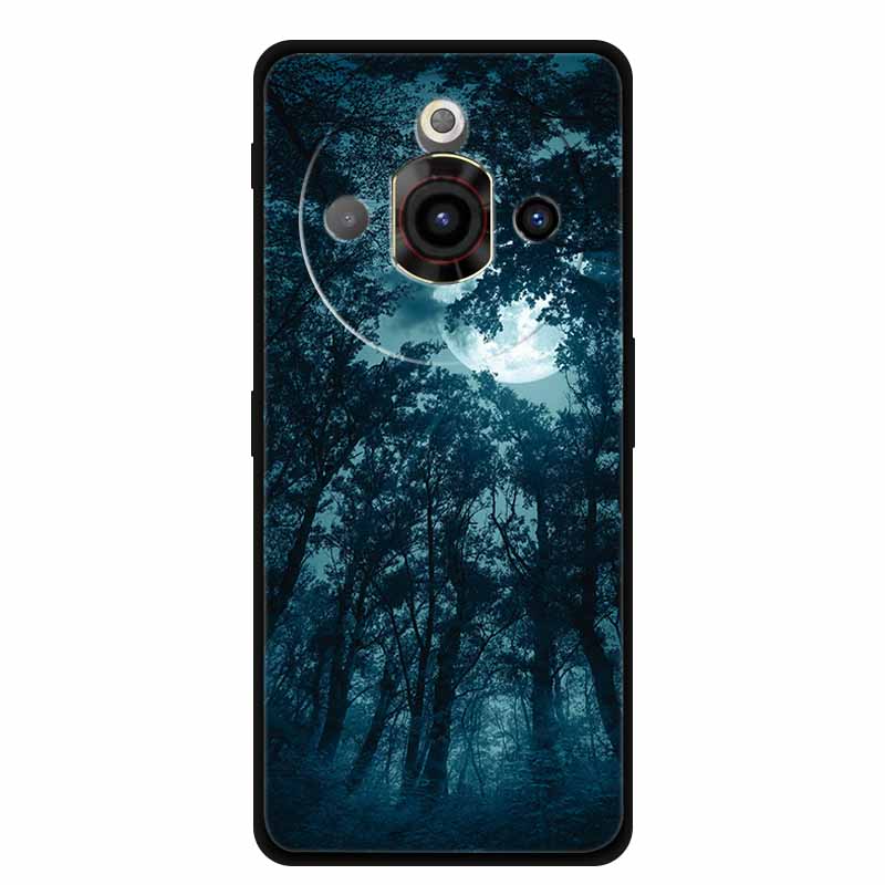For NUBIA Focus Pro 5G Case Original Soft Silicone TPU Phone Cases Back Cover For NUBIAFocus Pro Fashion Planet Protective Coque