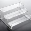 Clear Acrylic Step Display Stand for Blind Box Figures and Cupcakes