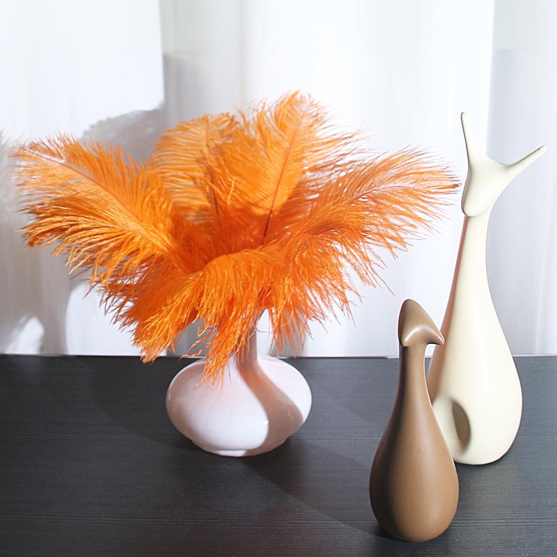 25-30cm Large Ostrich Feather for Wedding Bouquet or Photo Decoration