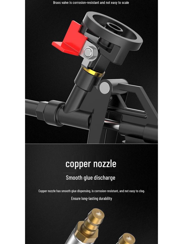 No-Clean Polyurethane Foam Sealant and Extended Caulk Spray Gun