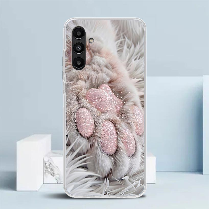 

Розовая Кошачья Лапа Чехол для Samsung Galaxy A17 A37 A57 A16 A26 A36 A56 A15 A14 A55 Чехол для Телефона A13 A53 A25 A35 A24 A34 A23 A33 Ga Samsung A55