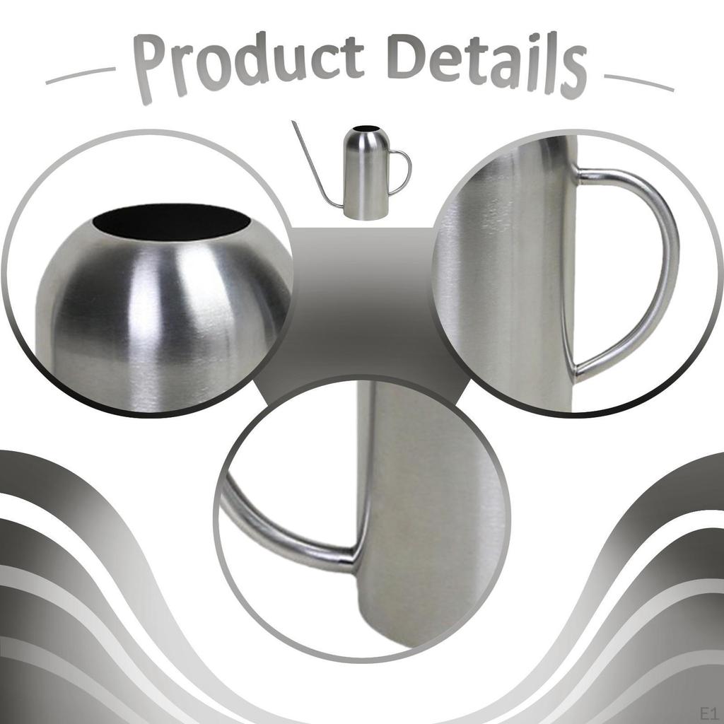 Plant Watering Can with Long Spout Portable 1.5L Pot Gardening Tool for Lawn Bonsai