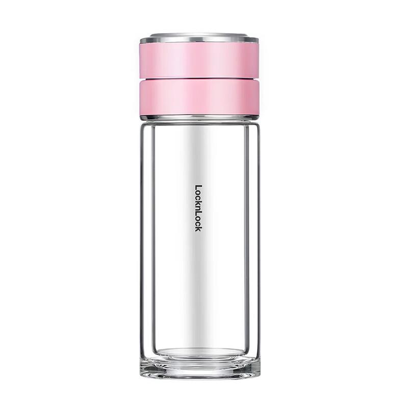 LOCKLOCK LLG6013 Tea Separation Glass Water Bottle