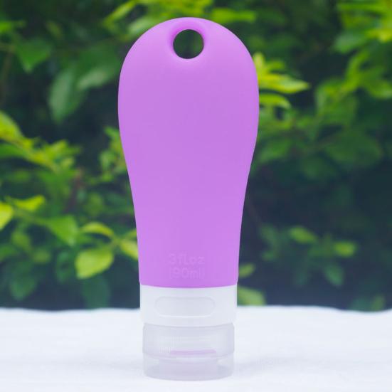 Contenitore vuoto per bottiglia con tubo comprimibile per lozione da viaggio in silicone da 38/60/90 ml