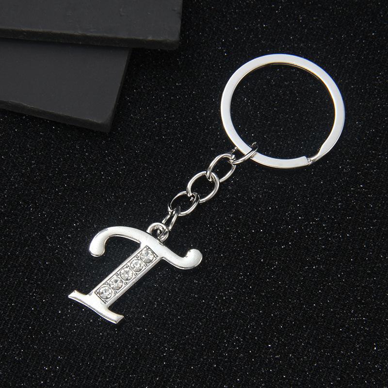 Simple Personality 26 Letters Versatile Keychain European and American New English Creative Luggage Keyring