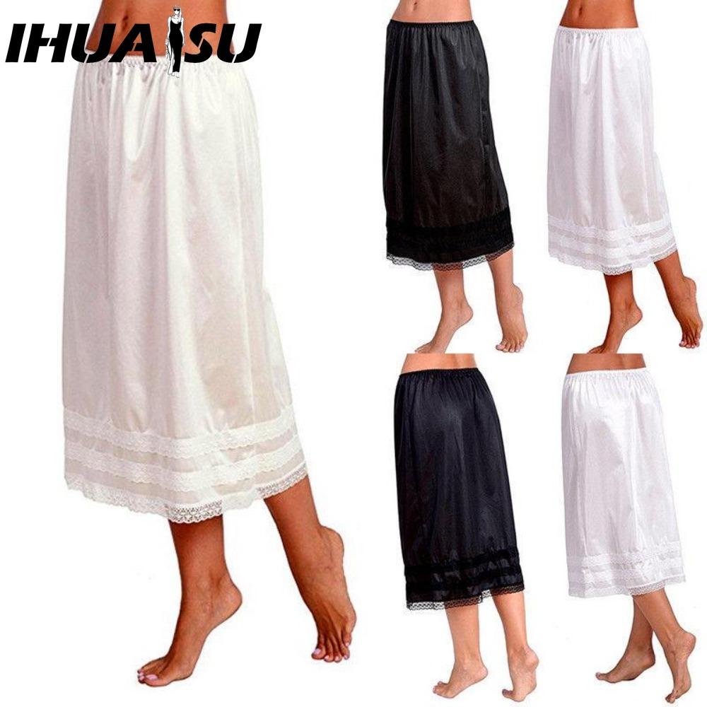 

IHUASU Women s Fashion Casual Solid Color Print Summer Spring Skirt M білий