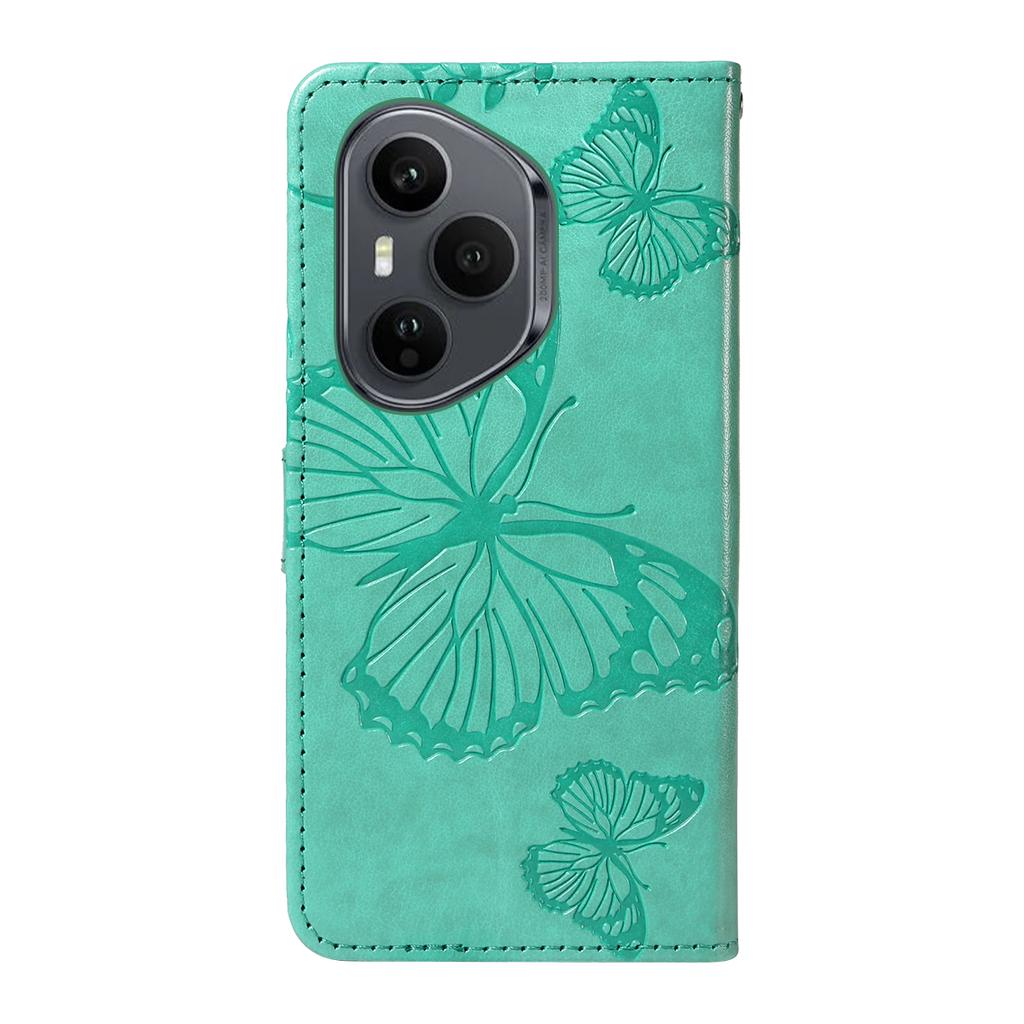 For Honor 400 Pro 5G (Global) Wallet Case Floral Butterfly Imprinted Leather Phone Cover Stand