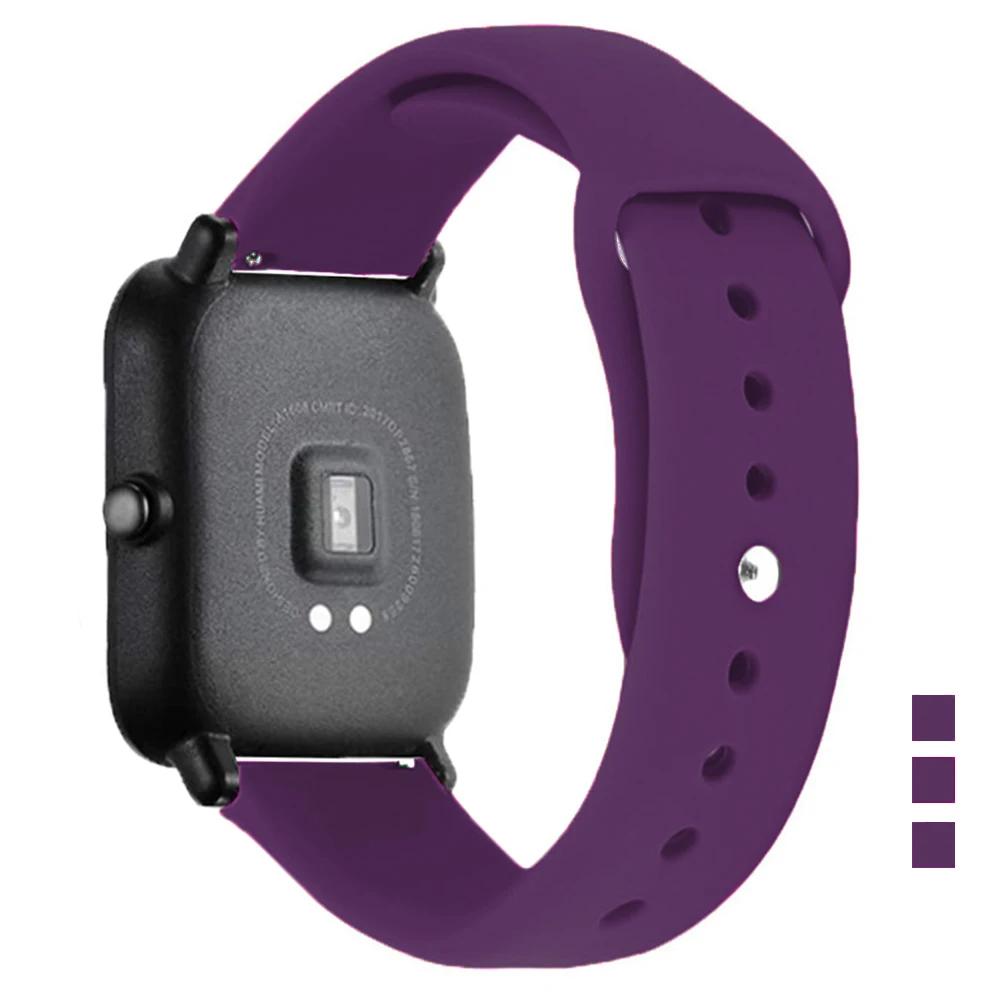 Sportarmband Für Amazfit GTS-GTR-4-3-2-2e-Mini-Pro-stratos 2 3 Silikonarmband für Amazfit bip-U-S-3-pro 20mm 22mm Uhrenarmband