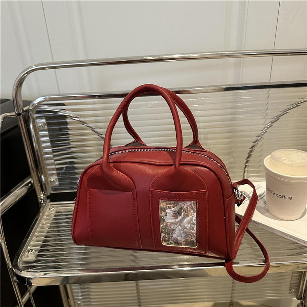 Adjustable Strap Tote Lightweight Pu Tote Bag Small Handbag Easy To Clean Women'S Tote Bag For Friend Gatherings Daily Commute