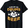 Aangedreven door Drums en Bier - Drummer T-shirt