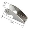 1PCS 316 Stainless Steel Bow Anchor Roller Holder 50X165mm Casting Bow Roller Wheel For Marine Boat Yacht Hardware