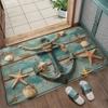 Navigations-Anker-Muster Fußmatte Geeignet für Eingangsbereich Wohnzimmer Schlafzimmer Küche Heimdekoration Teppich Eingangstür-Matte