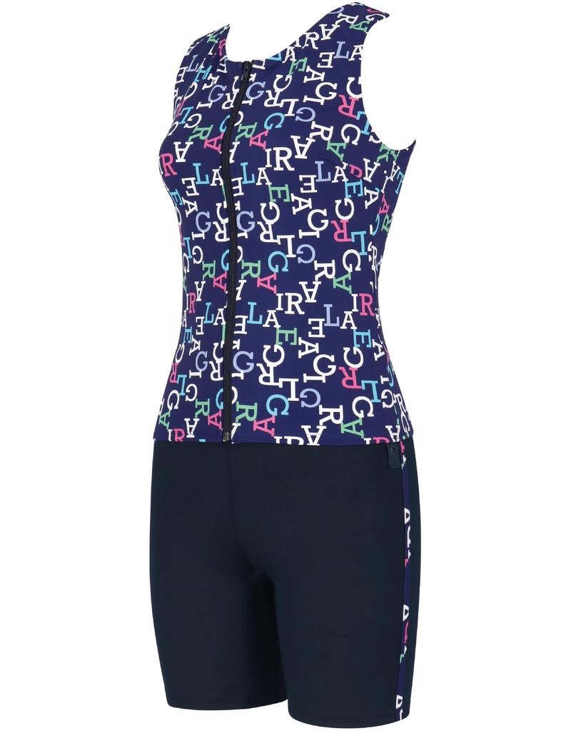 Wacoal Separates Covers and Plus Size KO Size 11 Swimwear Full-Shape Swimsuit, Belly, Back, Hips, Thighs, Fitness, SWS735, Women's