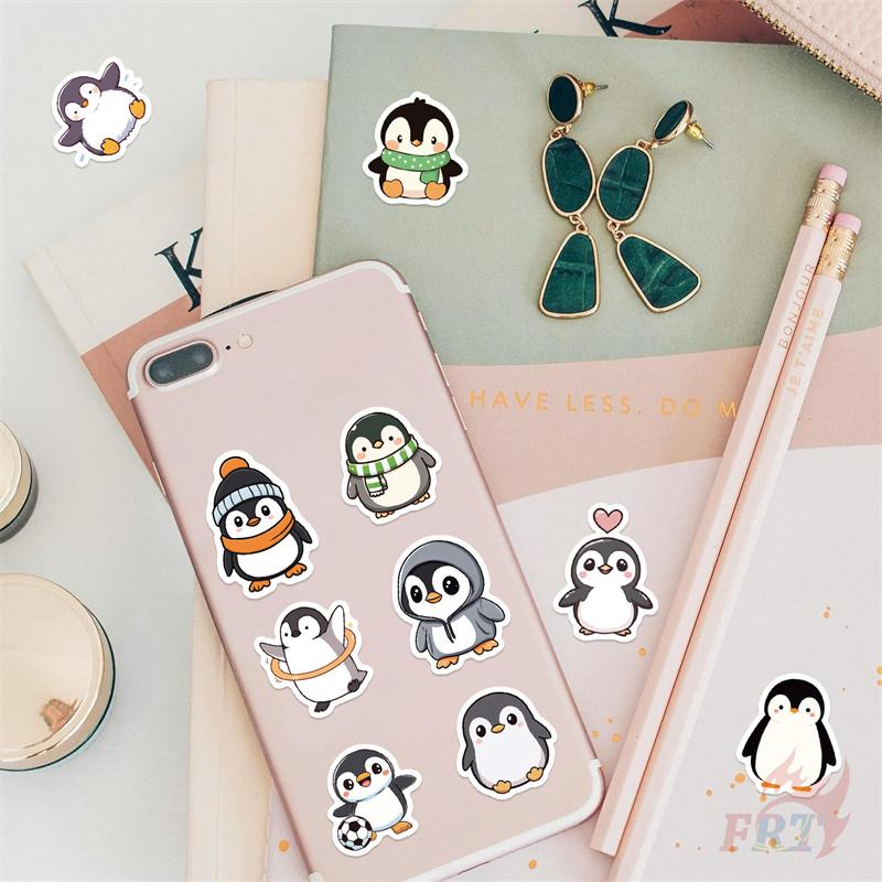 500Pcs/Roll Q Funny Penguins Series 02 Kids Rewards Stickers - DIY Scrapbooks Album Decor Sealing Label Decals
