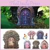 Garden Fairy Door Wooden Decor With Fairy Tale Design For Home And Living Room Decor