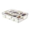 Sealed and Portioned Storage BoxesCompartments Seasoning Jars Storage Boxes Kitchen Dipping Sauce Trays