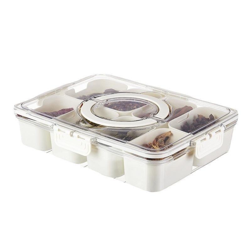 Sealed and Portioned Storage BoxesCompartments Seasoning Jars Storage Boxes Kitchen Dipping Sauce Trays
