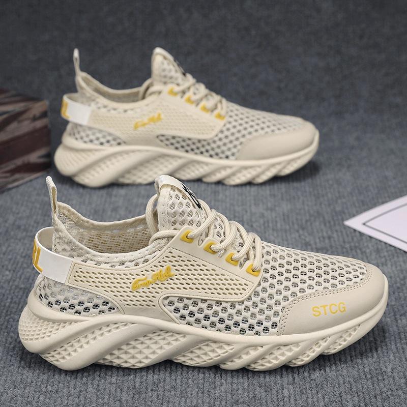 

Hollow mesh sports shoes men s summer 2024 new quick-drying creek shoes men s breathable large mesh men s shoes casual 44