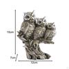 Owl Figurines Animal Statue Miniature Figurine Sculpture for Living Room Bedroom