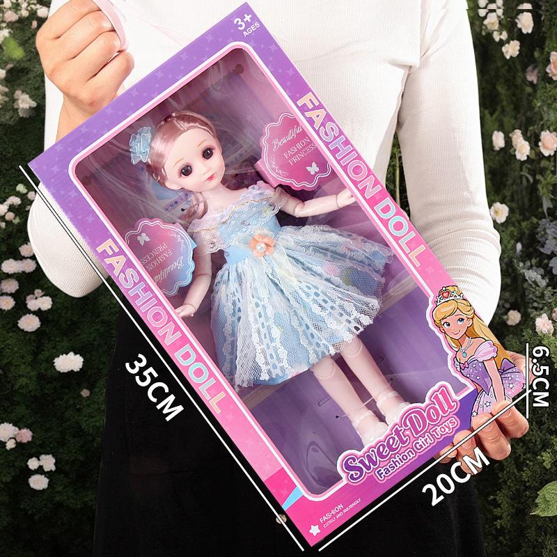 Princess Doll Gift Box Set: Dress-Up Barbie Doll Toys for Girls