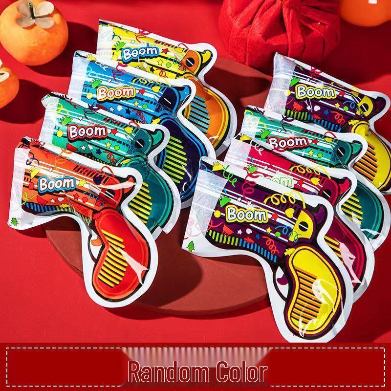 

Automatic Confetti Cannon for Parties: Handheld Toy for Birthdays, Weddings, Graduations - Inflatable Streamer and Sounding Firecracker 1 pack