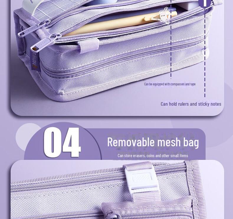 Large Capacity Multifunctional Pencil Case for Primary & Junior High School Girls