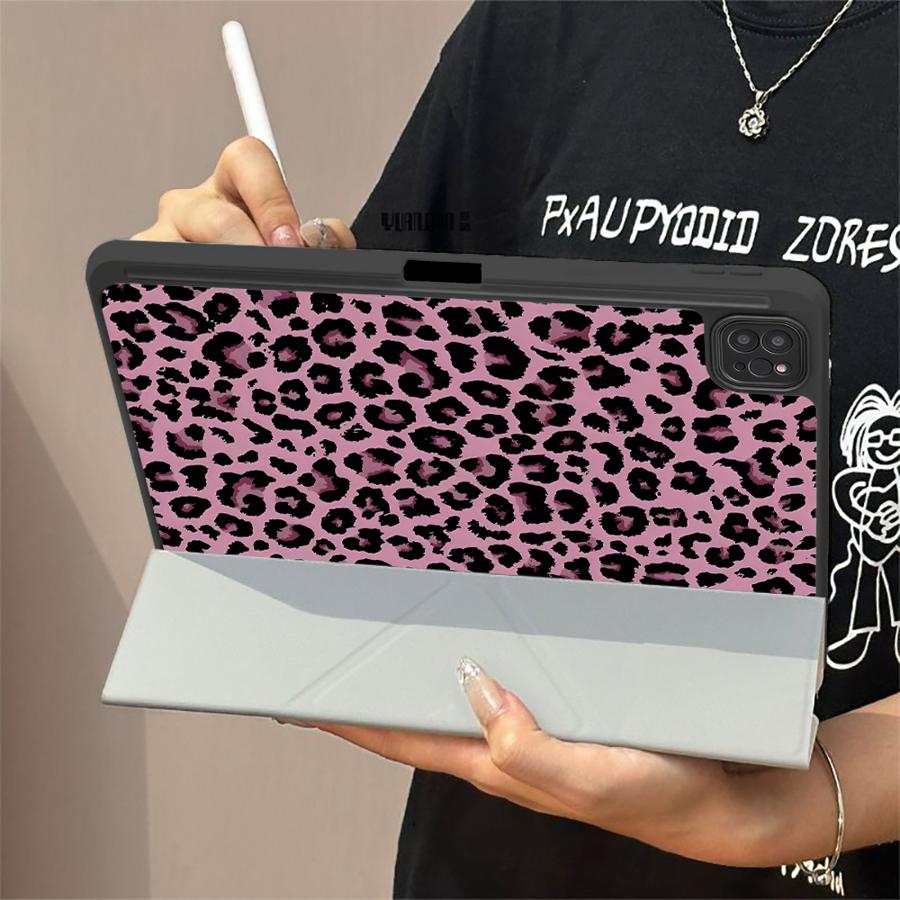 Leopard Print Art Tablet Case For iPad Pro 11th 10th 9th 8th 7th 12.9inch Air 4 5 M3 M2 1 2 M4 11inch Pro 2025 Mini 6 7 Holder