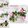 Rose Artificial Flower Bouquet With Silk Material For Wedding Decor And Photography Props